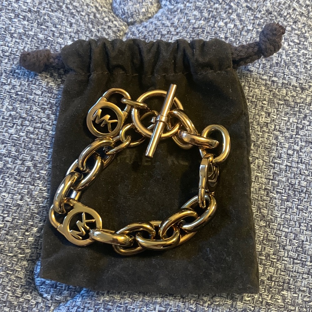 Gold Michael Kors chain bracelet